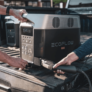 EcoFlow EV X-Stream Adapter attached to DELTA pro
