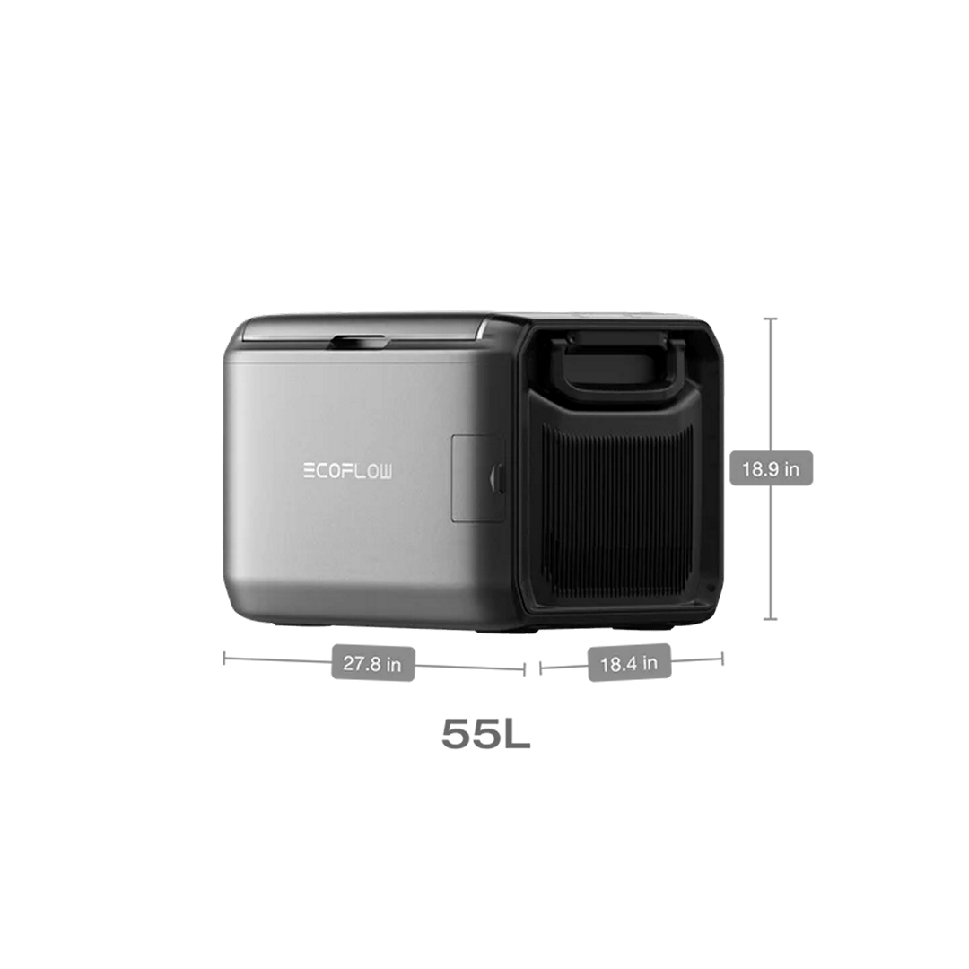 EcoFlow GLACIER Classic Portable Refrigerator 55L dimensions