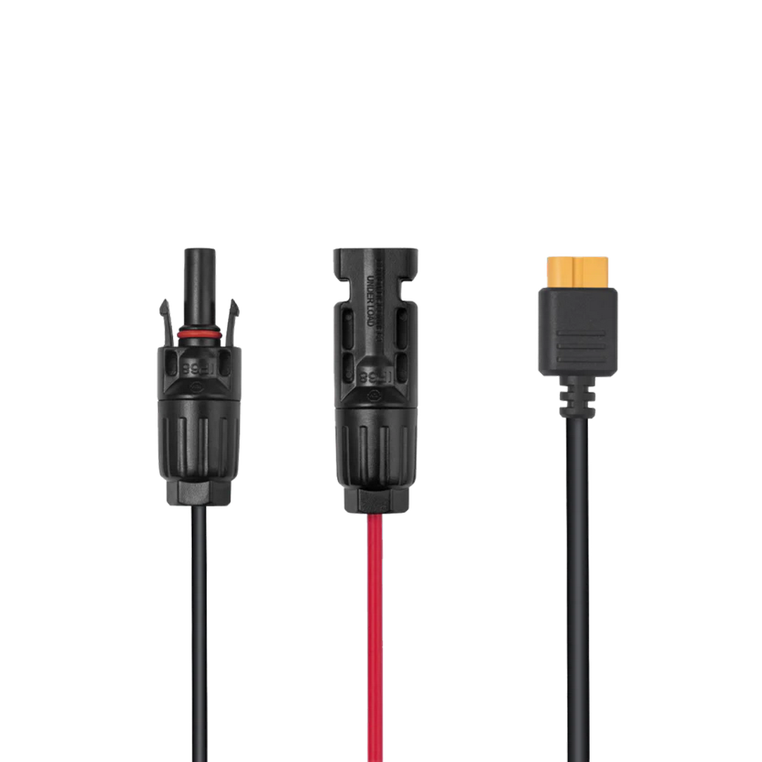 EcoFlow MC4-XT60 Cable connectors side by side