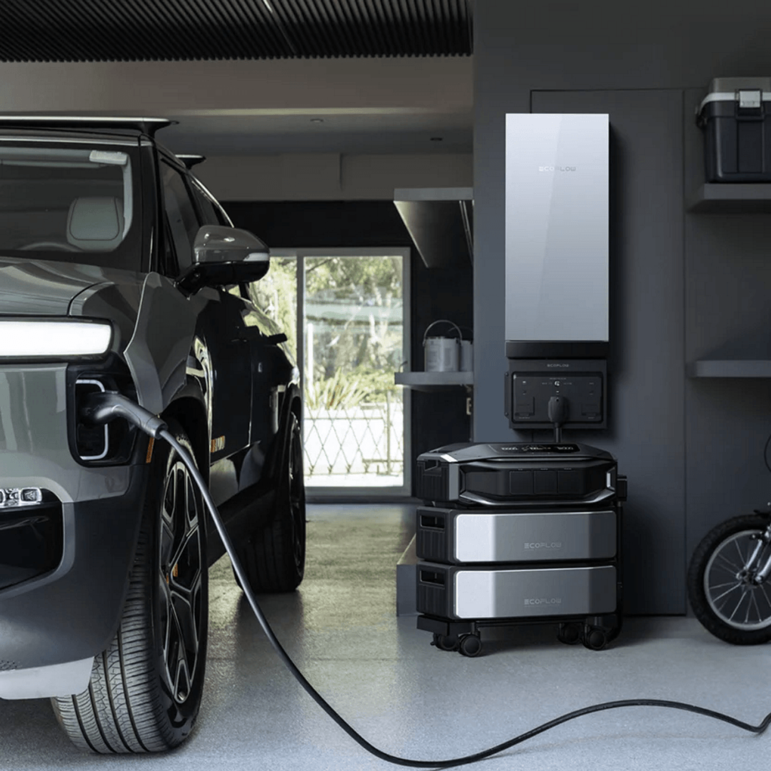 EcoFlow Smart Gateway set up in garage