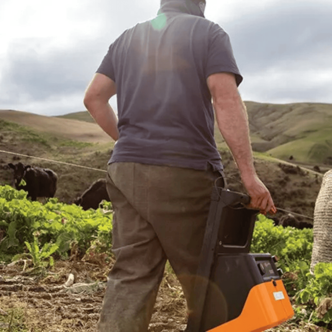 Gallagher S200 Solar Fence Charger being opened and carried