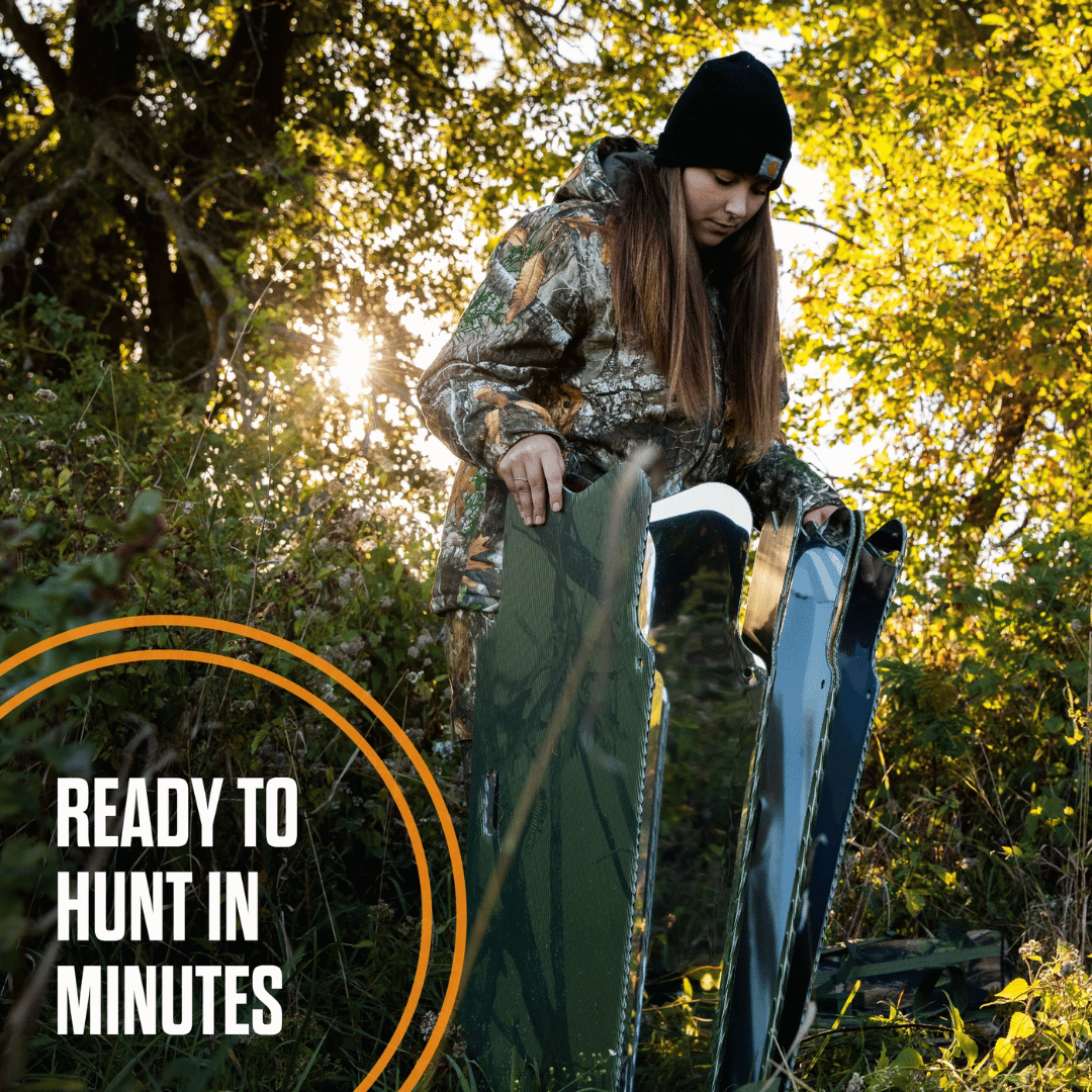 GhostBlind Phantom 35" Mirror Ground Blind - Easy Setup