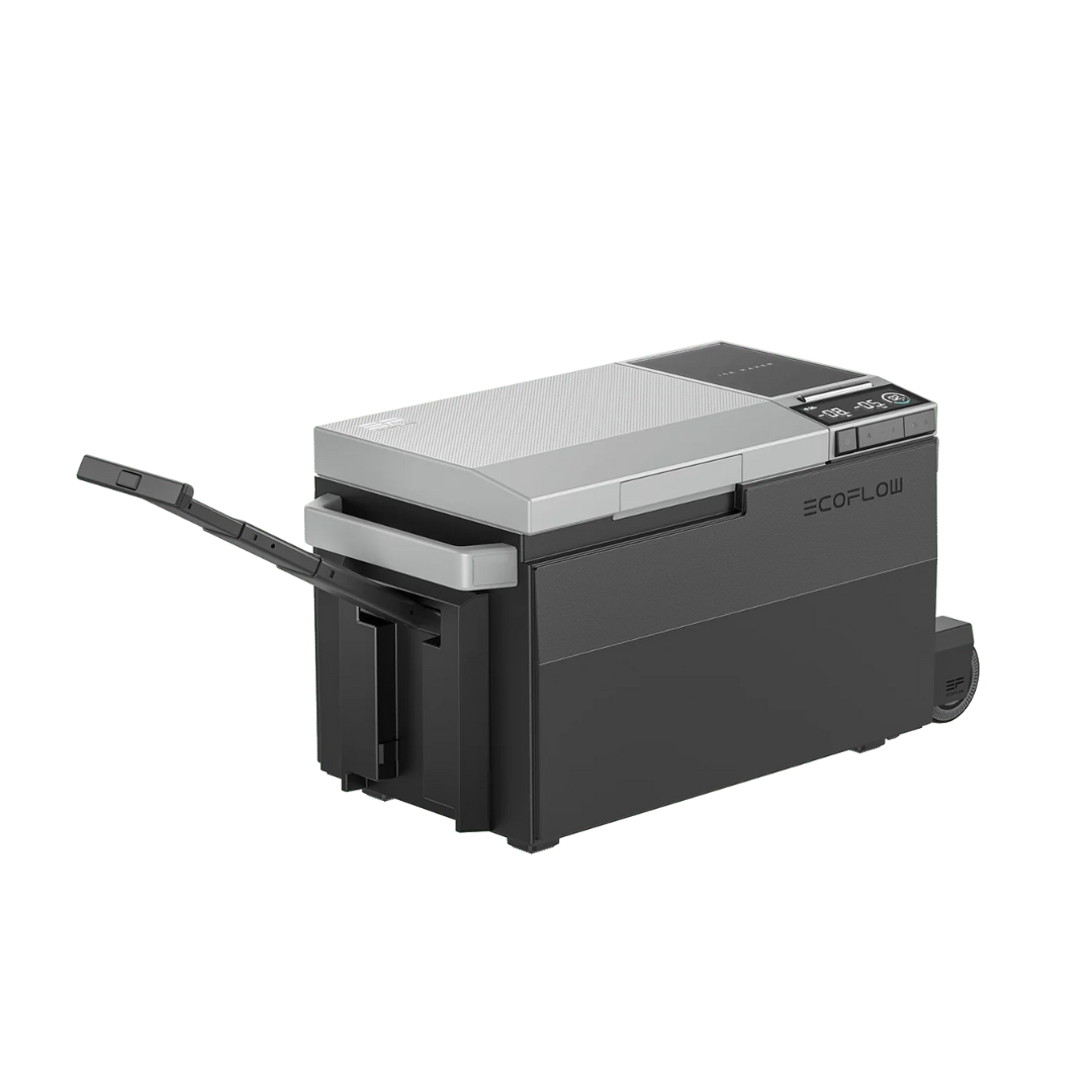 EcoFlow GLACIER Portable Refrigerator with Detachable Wheels and Lever