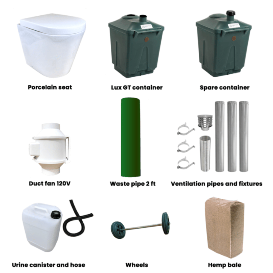 Picture of Green Toilet Lux 330 Composting Toilet Inclusions