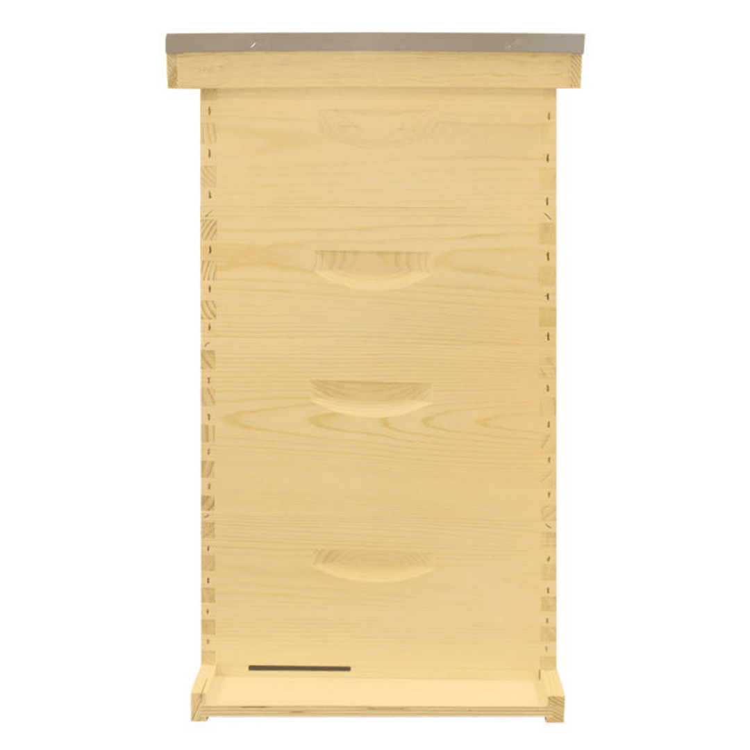 HK140 10 Frame Traditional Unpainted Growing Apiary Kit Front View