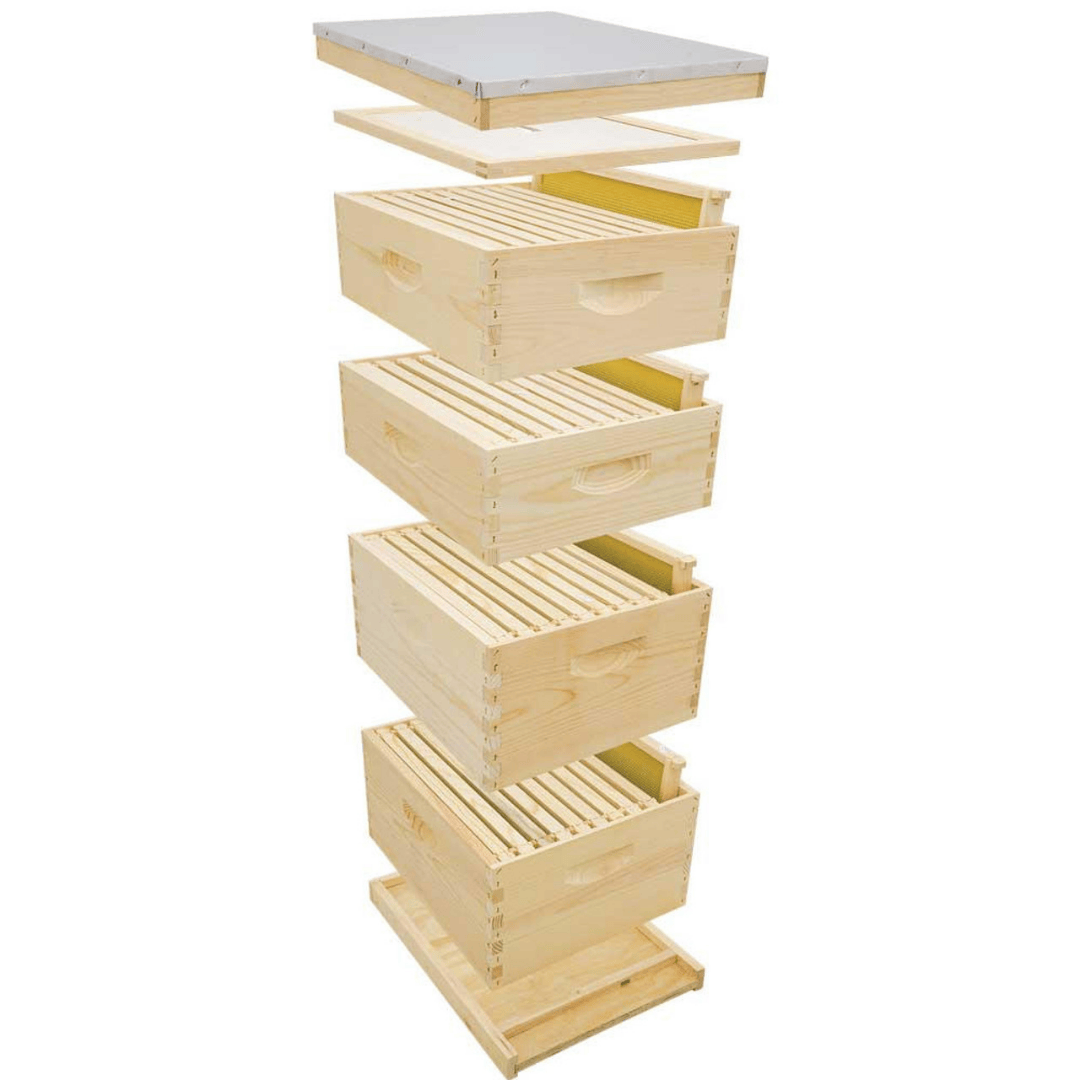 HK140 10 Frame Traditional Unpainted Growing Apiary Kit Parts