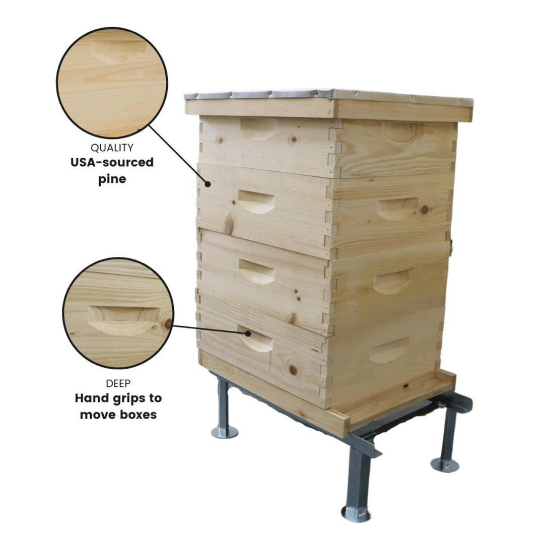 HK340 10 Frame 6 5/8&quot; Unpainted Growing Apiary Kit build quality