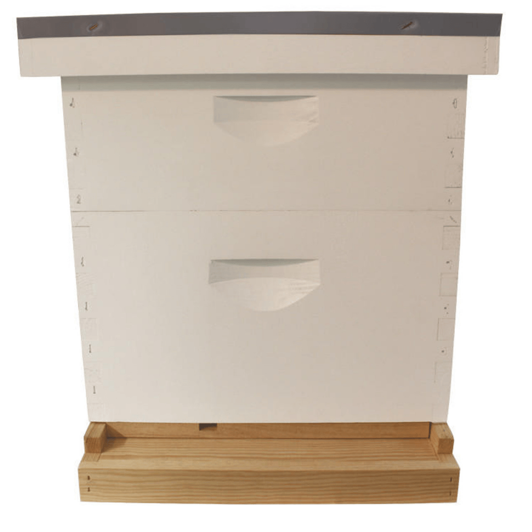 HK385 10 Frame Complete Painted Hive Apiary Kit Combo Front View