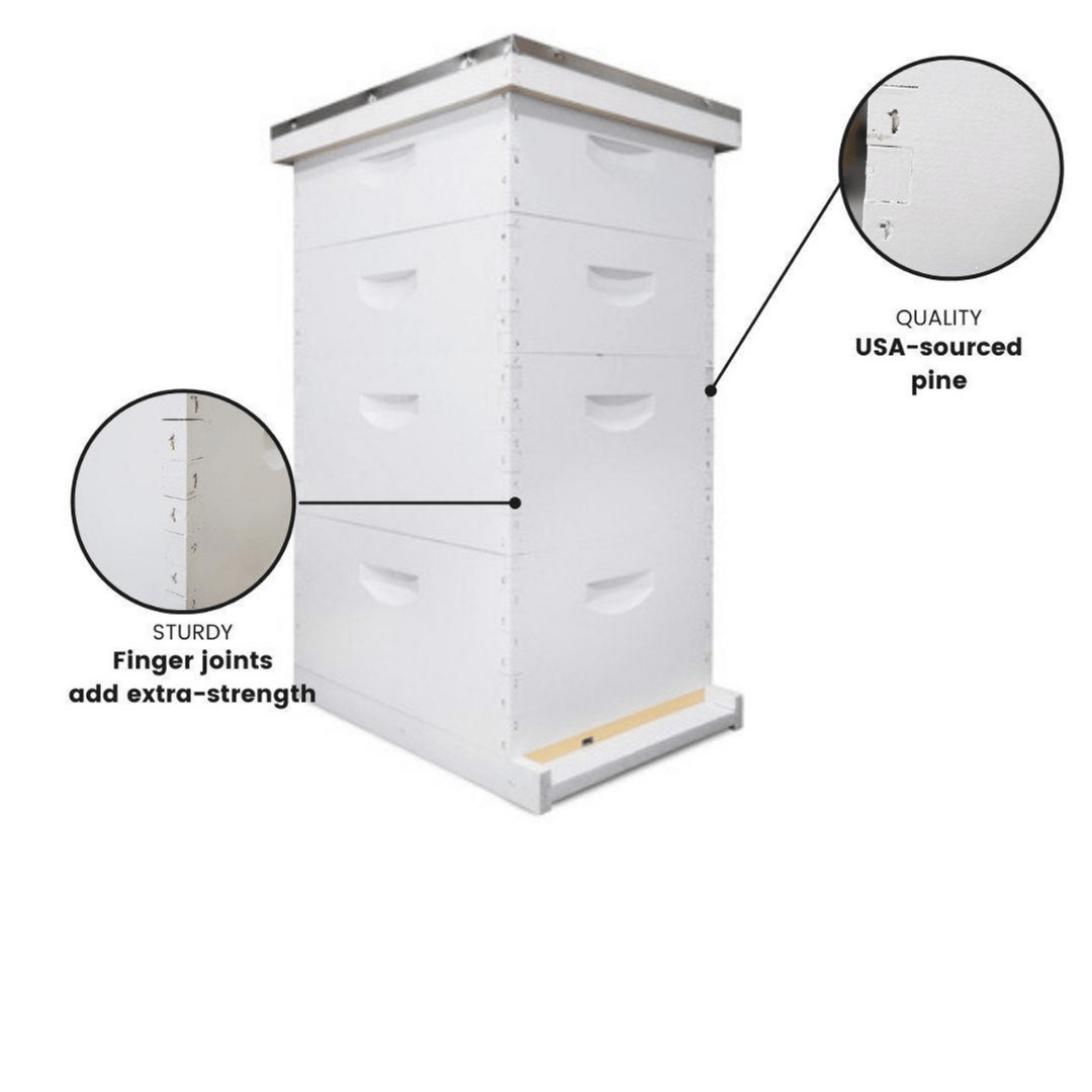 HK550 8-10 Frame Traditional Painted Growing Apiary Kit Build Quality