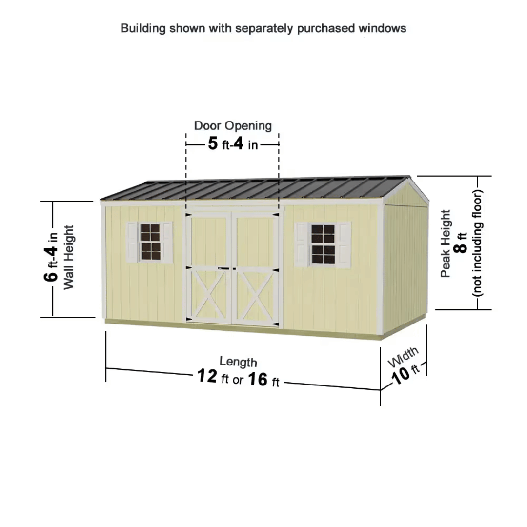 Handmade Haven Storage Sheds Dimensions