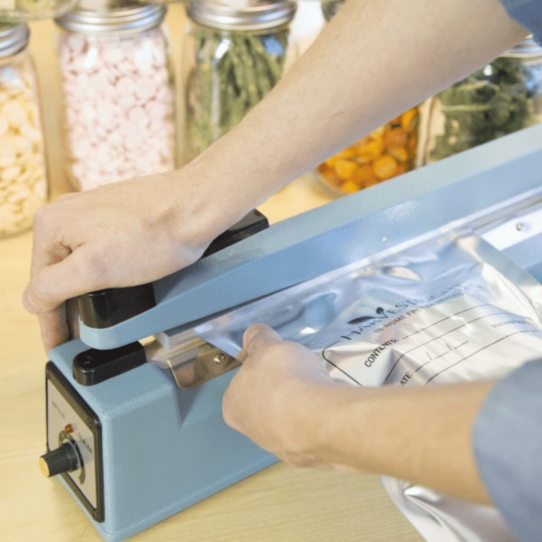 Picture of Harvest Right - 12″ Impulse Sealer in use