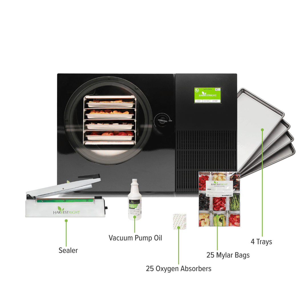 Harvest Right - Black Countertop 360 Freeze Dryer - Inclusions