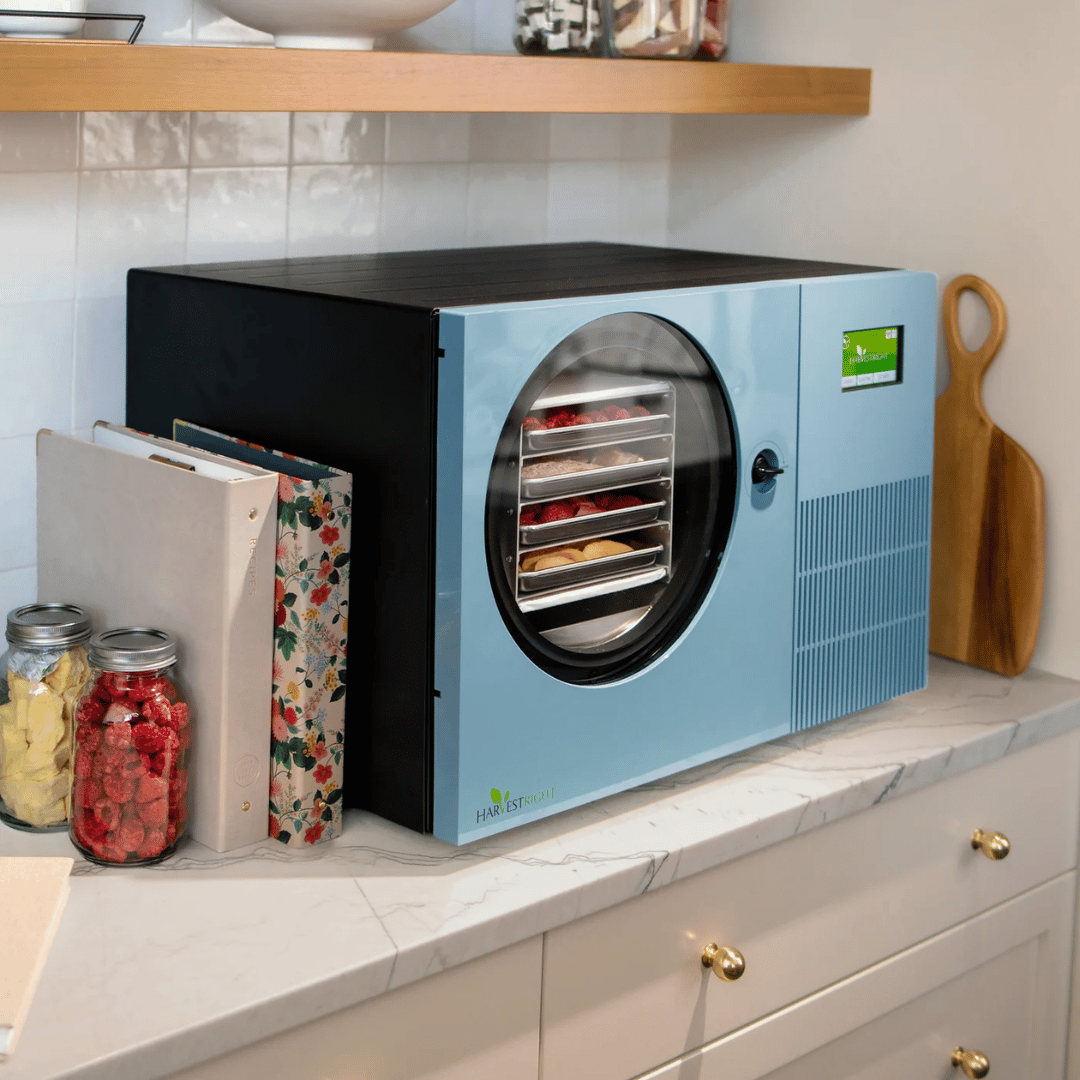 Harvest Right - Pale Blue Countertop 360 Freeze Dryer - Lifestyle 