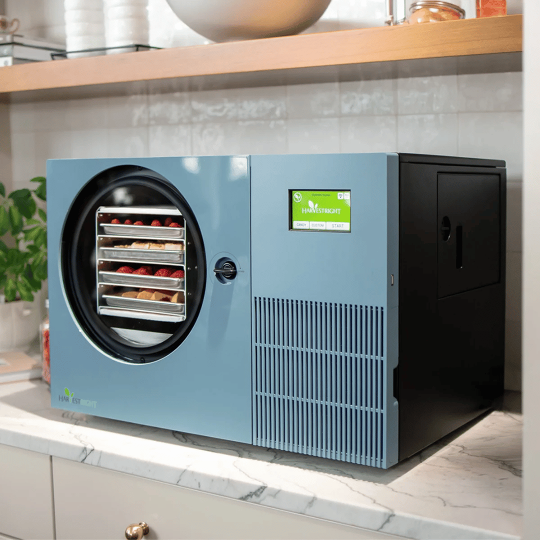 Harvest Right - Pale Blue Countertop 360 Freeze Dryer - Lifestyle.