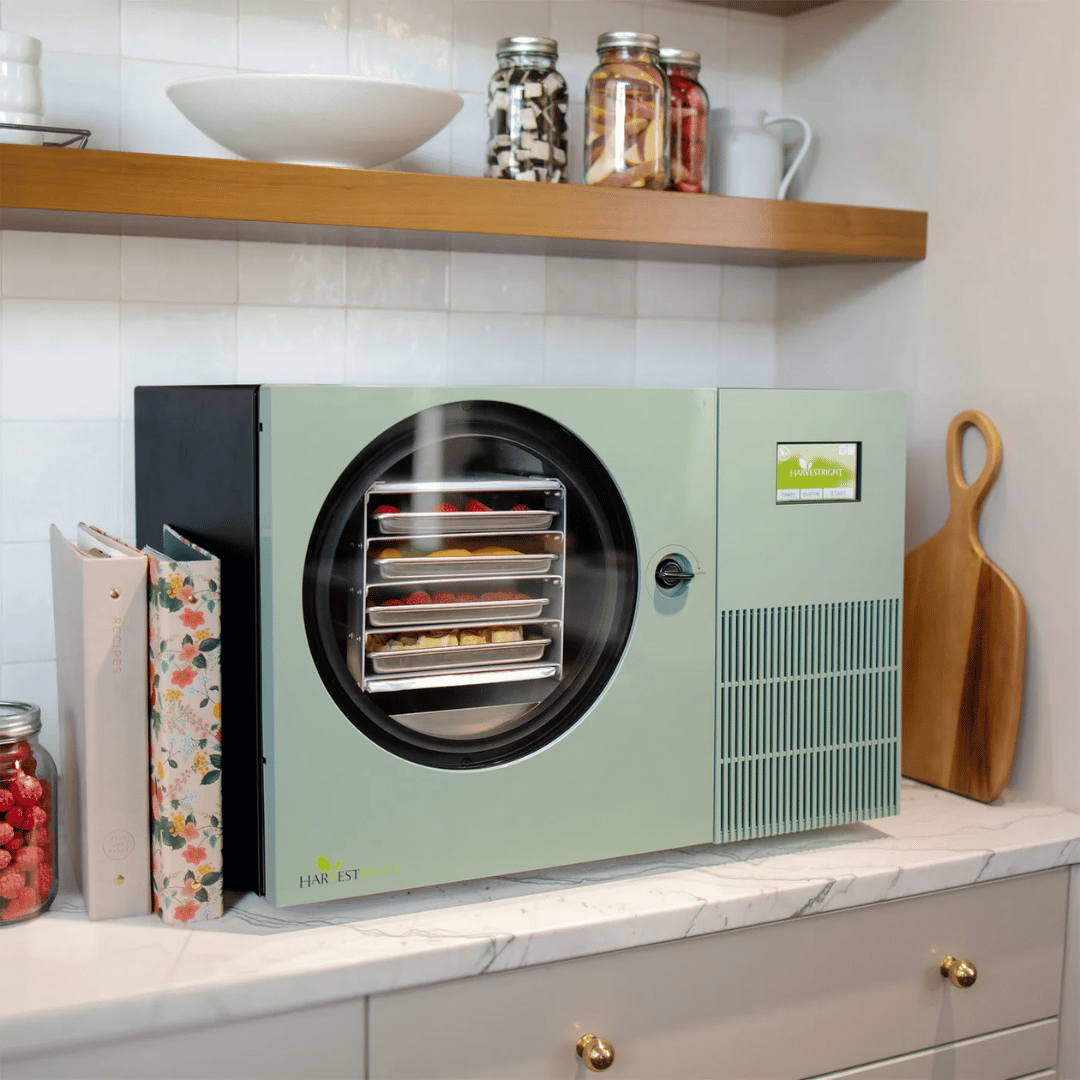 Harvest Right - Sage Green Countertop 360 Freeze Dryer - Lifestyle