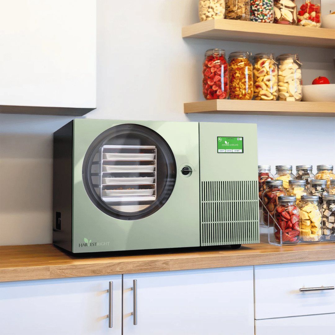 Harvest Right - Sage Green Countertop 360 Freeze Dryer - Lifestyle