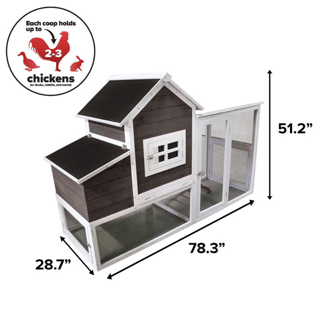 Hen House - Stromberg&#39;s Chicken Coop with Run dimensions