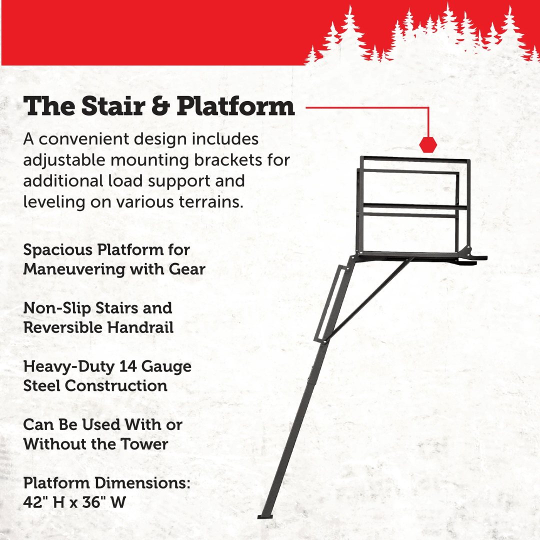 Hunting Blind Elevator Tower Kit - Steel, Made in USA