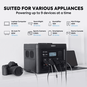 Picture of ICECO PB1000 charge times