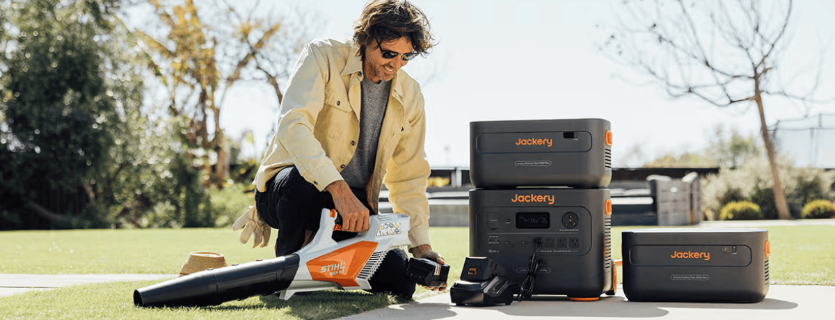 Jackery Battery Pack 2000 Plus with explorer 2000 plus outdoors