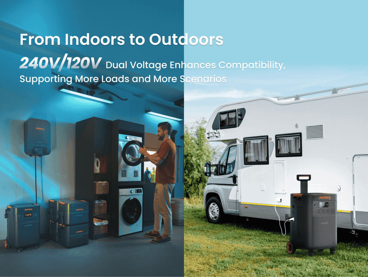 Jackery Explorer 5000 Plus dual voltage