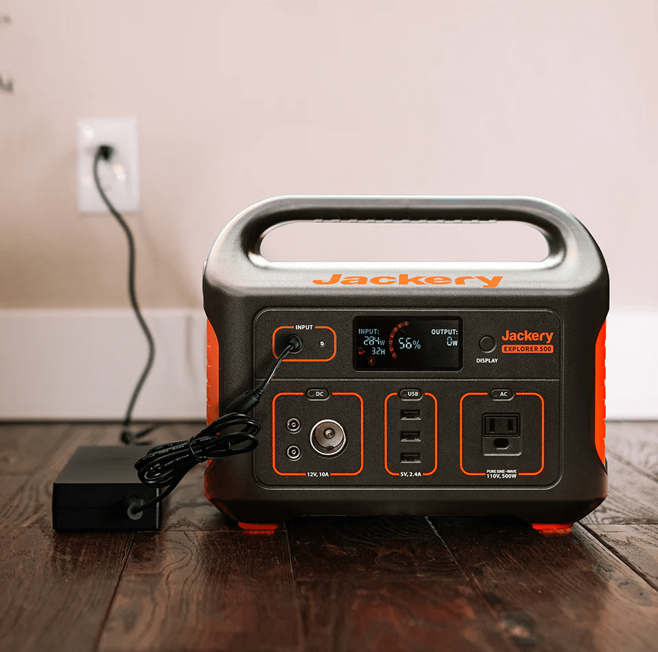Jackery Explorer 500 Wall Charging