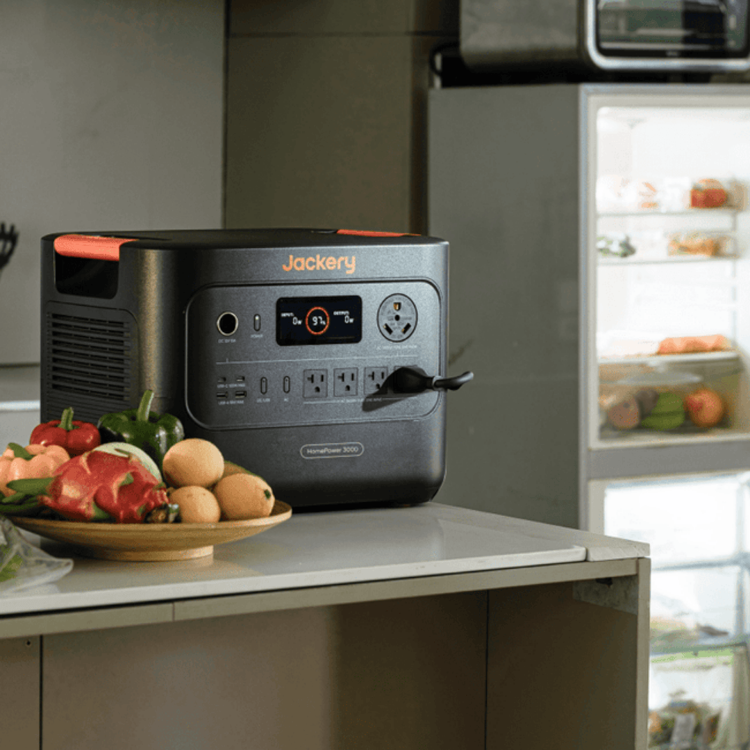Jackery HomePower 3000 powering kitchen