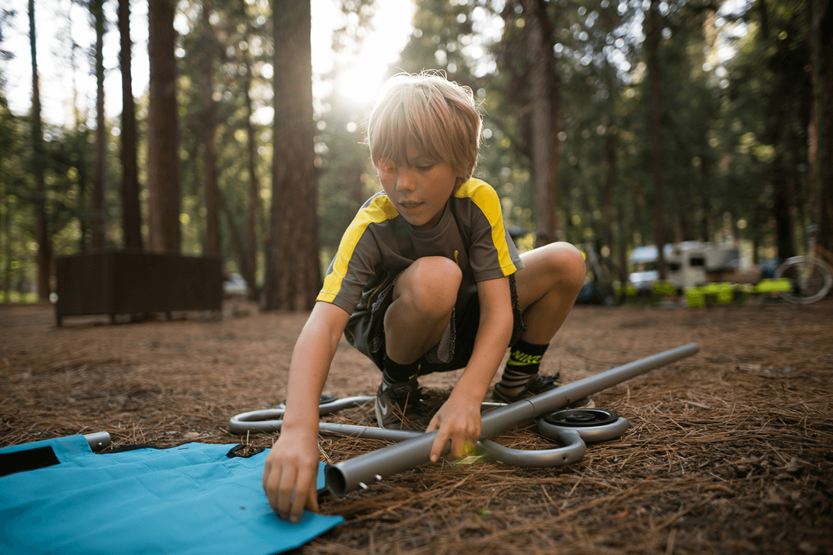 Kid-O-Bunk With Organizers Built for Outdoors