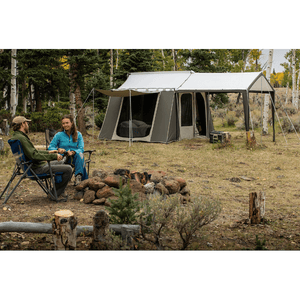 Kodiak Canvas - 12 x 9 ft. Cabin Tent with Deluxe Awning
