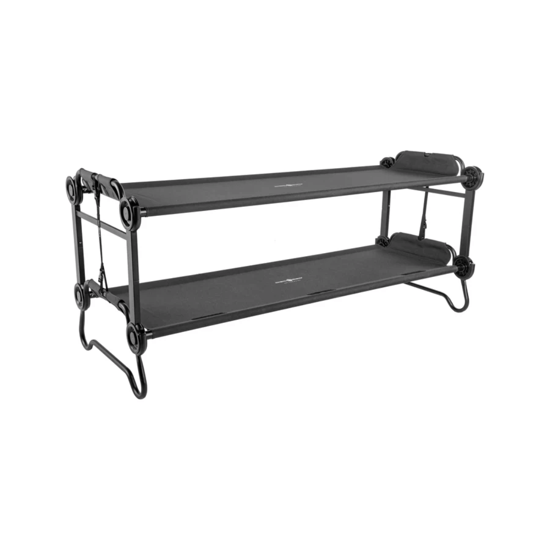 Large Disc-O-Bed Portable Cot System Black