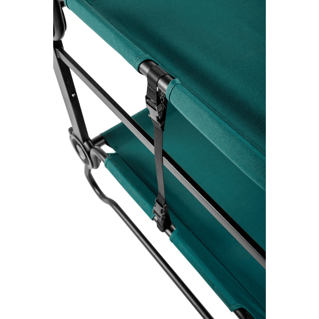 Large Disc-O-Bed Portable Cot System freeflow close up view