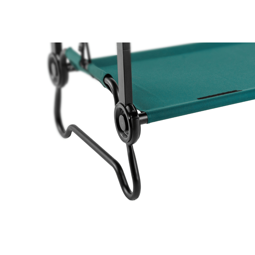 Large Disc-O-Bed Portable Cot System freeflow disc close up view