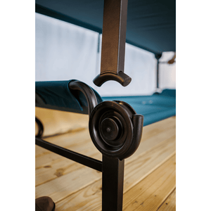 Large Disc-O-Bed Portable Cot System freeflow disc close up with disattached bunk