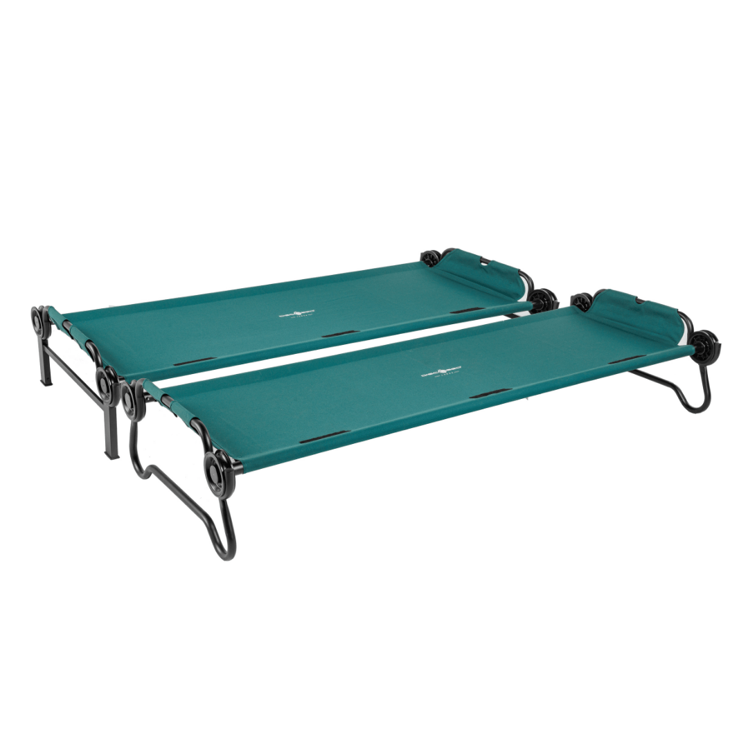 Large Disc-O-Bed Portable Cot System unstacked