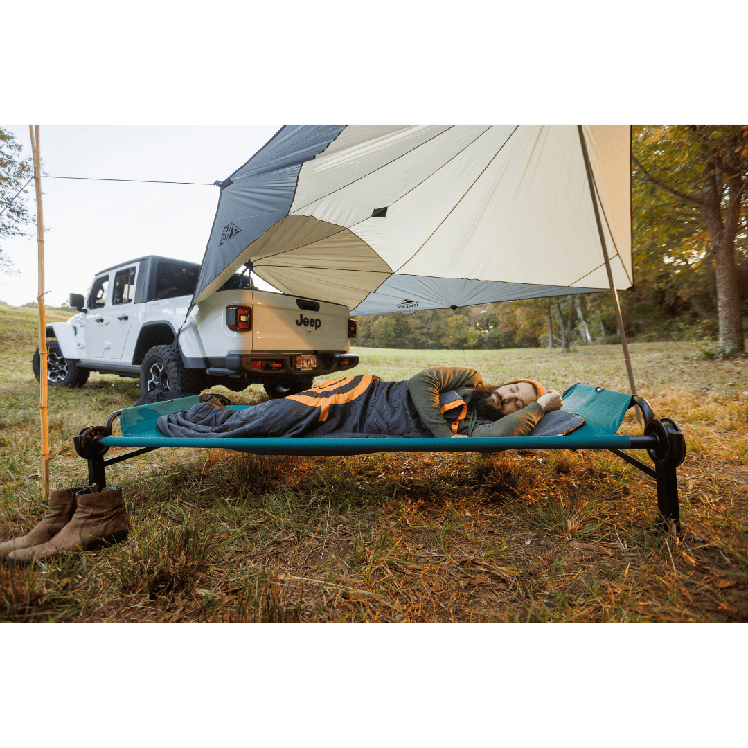 Large Disc-O-Bed Single Camping Cot car camping