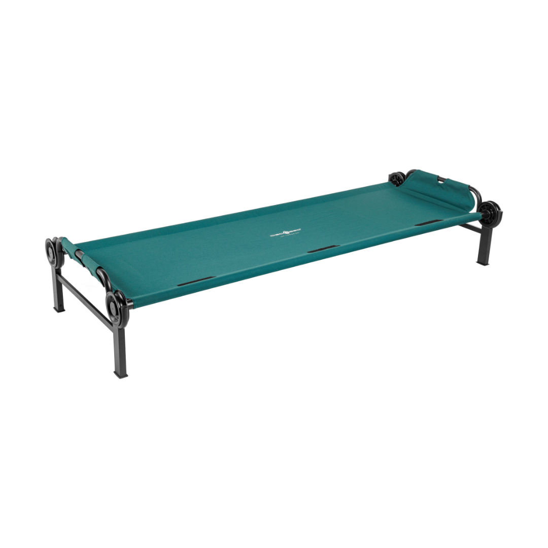 Large Disc-O-Bed Single Camping Cot green