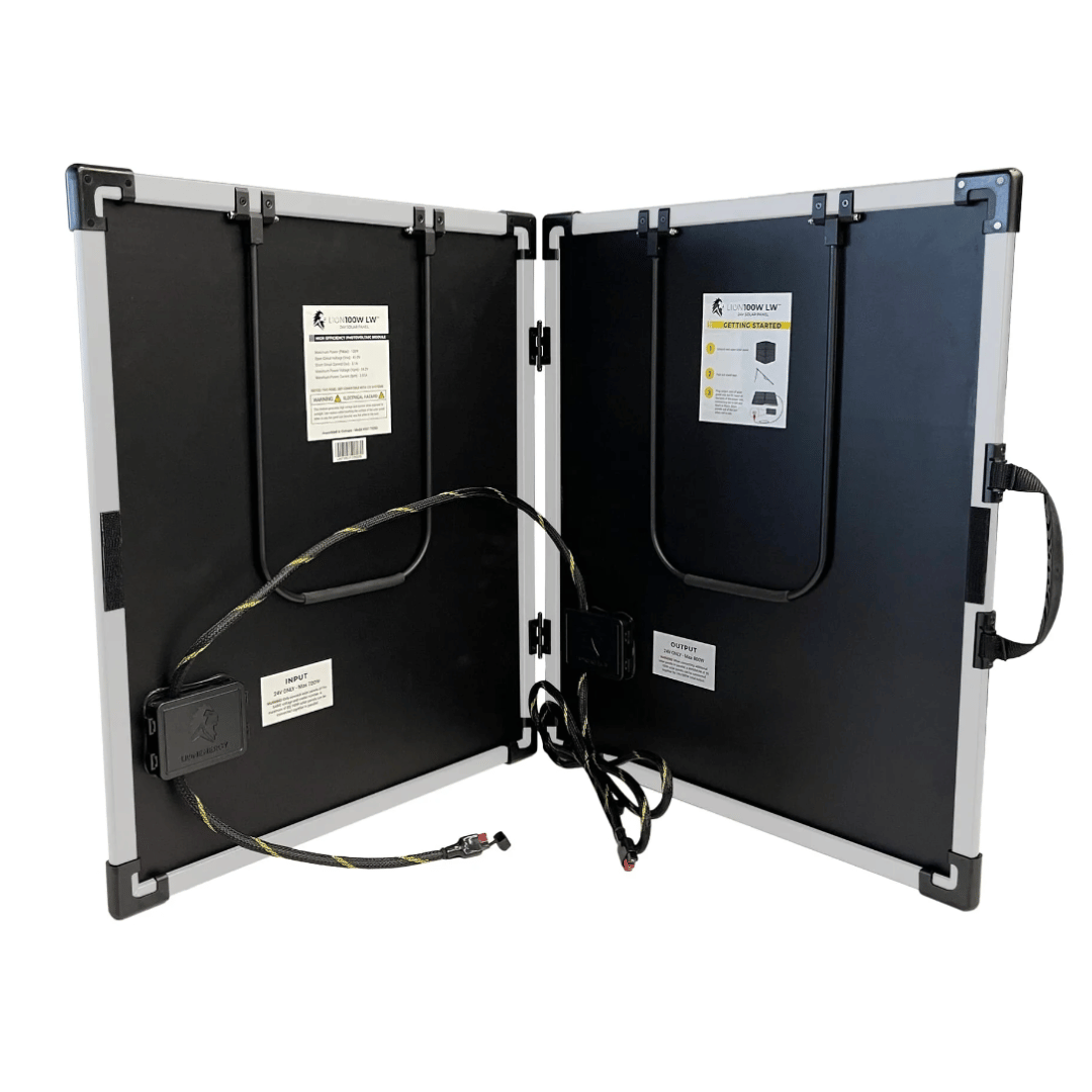 Lion Energy - Lion 100W 12V Solar Panel - Back