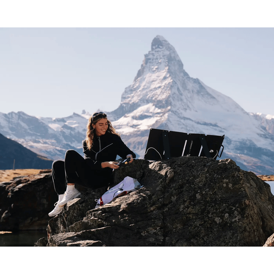 Lion Energy 50W Foldable Solar Panel - Lifestyle Image
