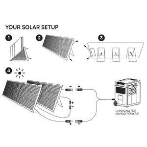 Mango Power 400W Ultra-Light Portable Solar Panel - Solar Setup