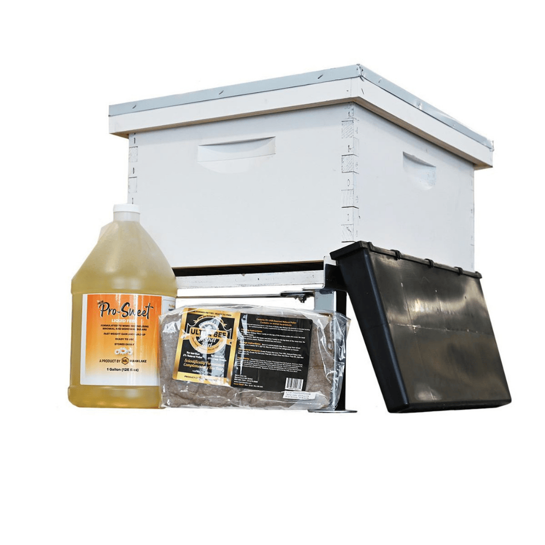 Mann Lake 9 1/8&quot; 10 Frame Complete Beehive Kit Colony Combo inclusions