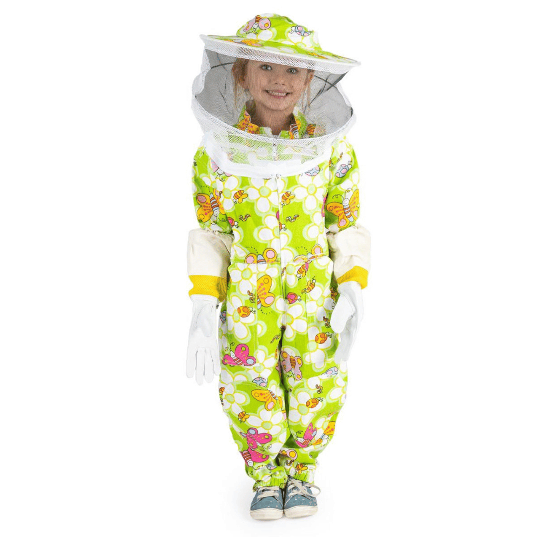 Picture of Mann Lake Child Beekeeping Suit Green with Veil (Size 4-8)