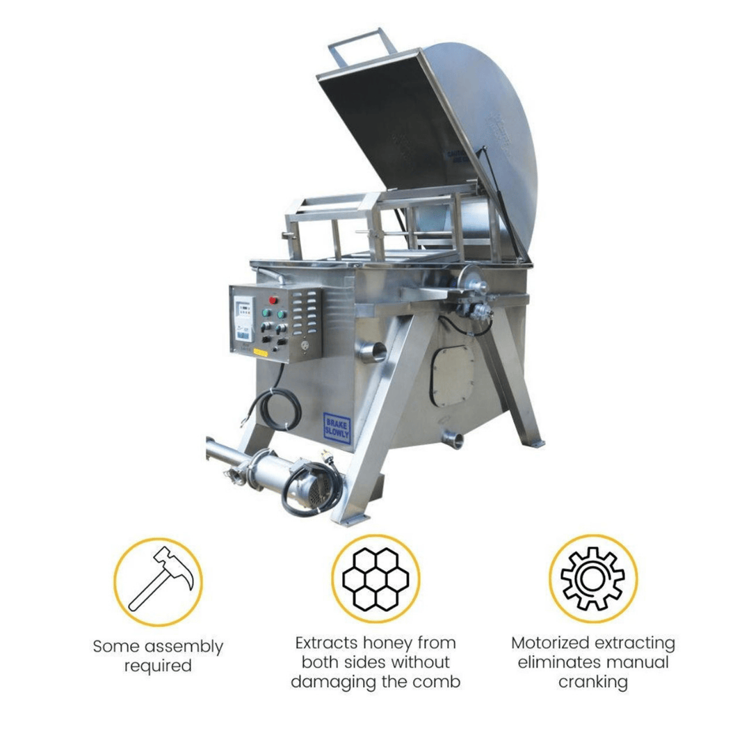 Mann Lake HH824 Horizontal 40 Frame Honey Extractor additional features