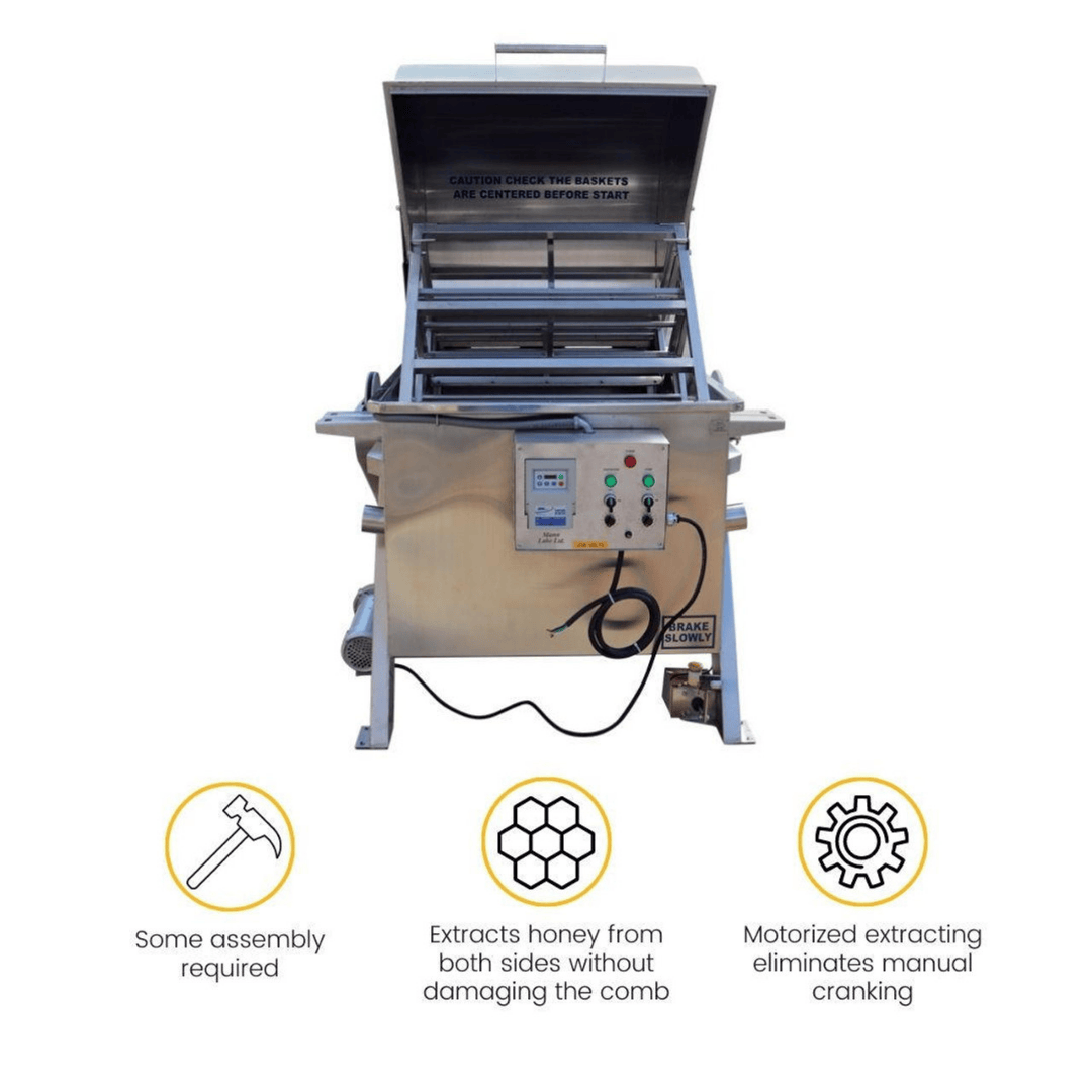 Mann Lake HH825 Horizontal 80 Frame Commercial Honey Extractor additional features