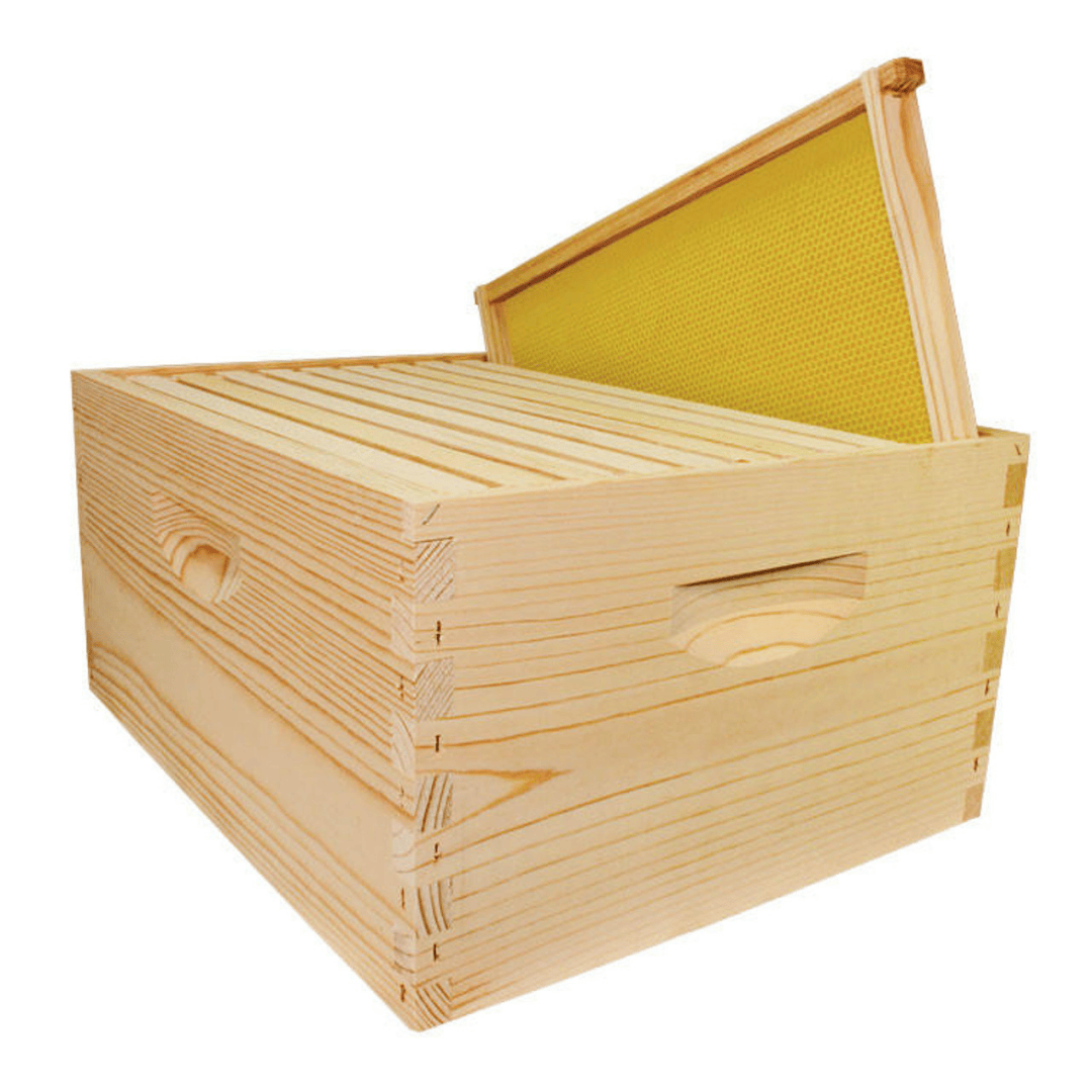 Mann Lake KD101 10 Frame 9 5/8&quot; Unassembled Beehive Kit with Foundation