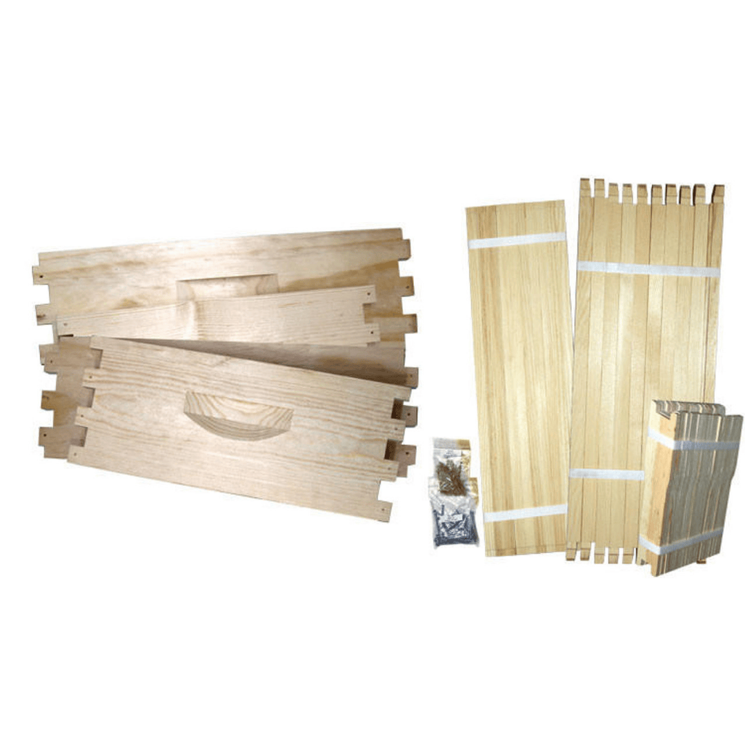 Mann Lake KD117 10 Frame 6 5/8&quot; Super Unassembled Beehive Kit Without Foundation