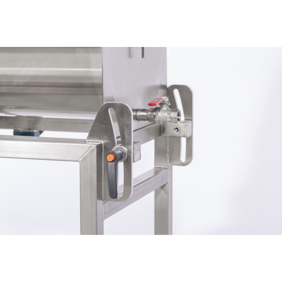 Milky Day Electric Butter Churn FJ32 with wheels and tilting mechanism drain valve