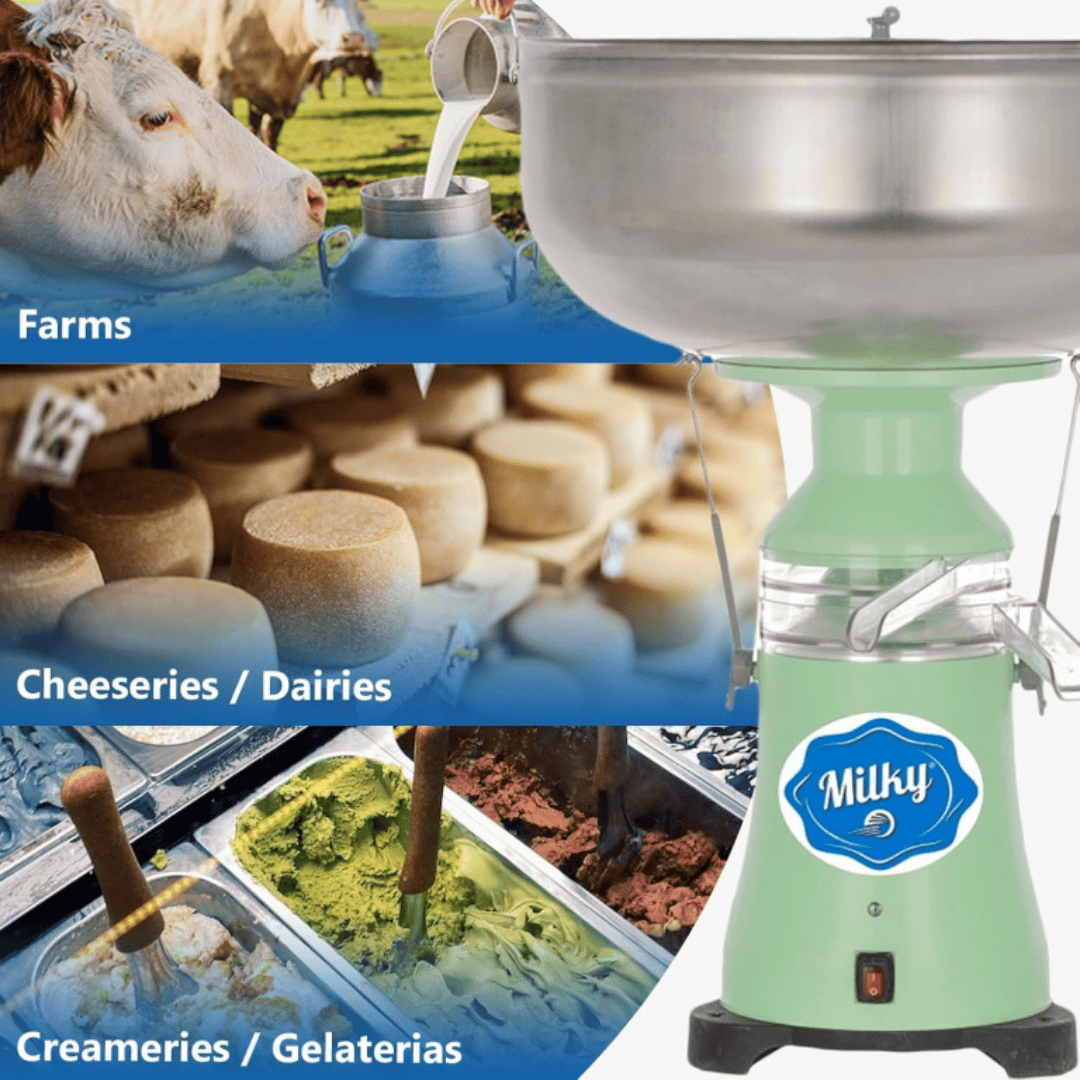 Milky Day Electric Cream Separator FJ130 EPR and FJ 130 ERR uses