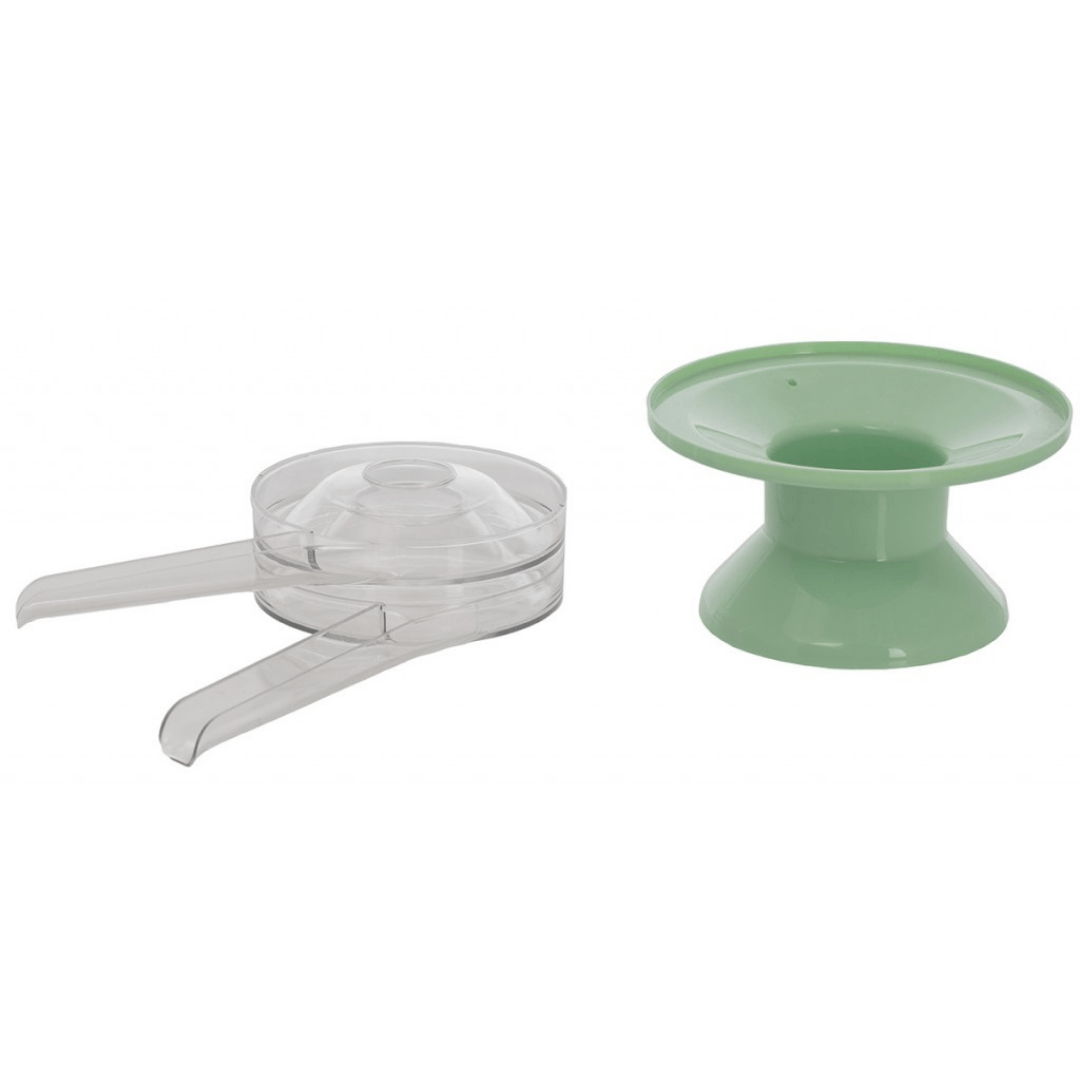 Milky Day Electric Cream Separator FJ 90 PP (115V) milk outlet and container holder