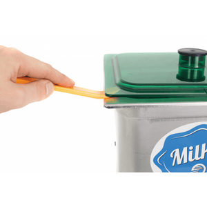 Milky Day Hand Crank Butter Churn FJ10 H with lid being opened