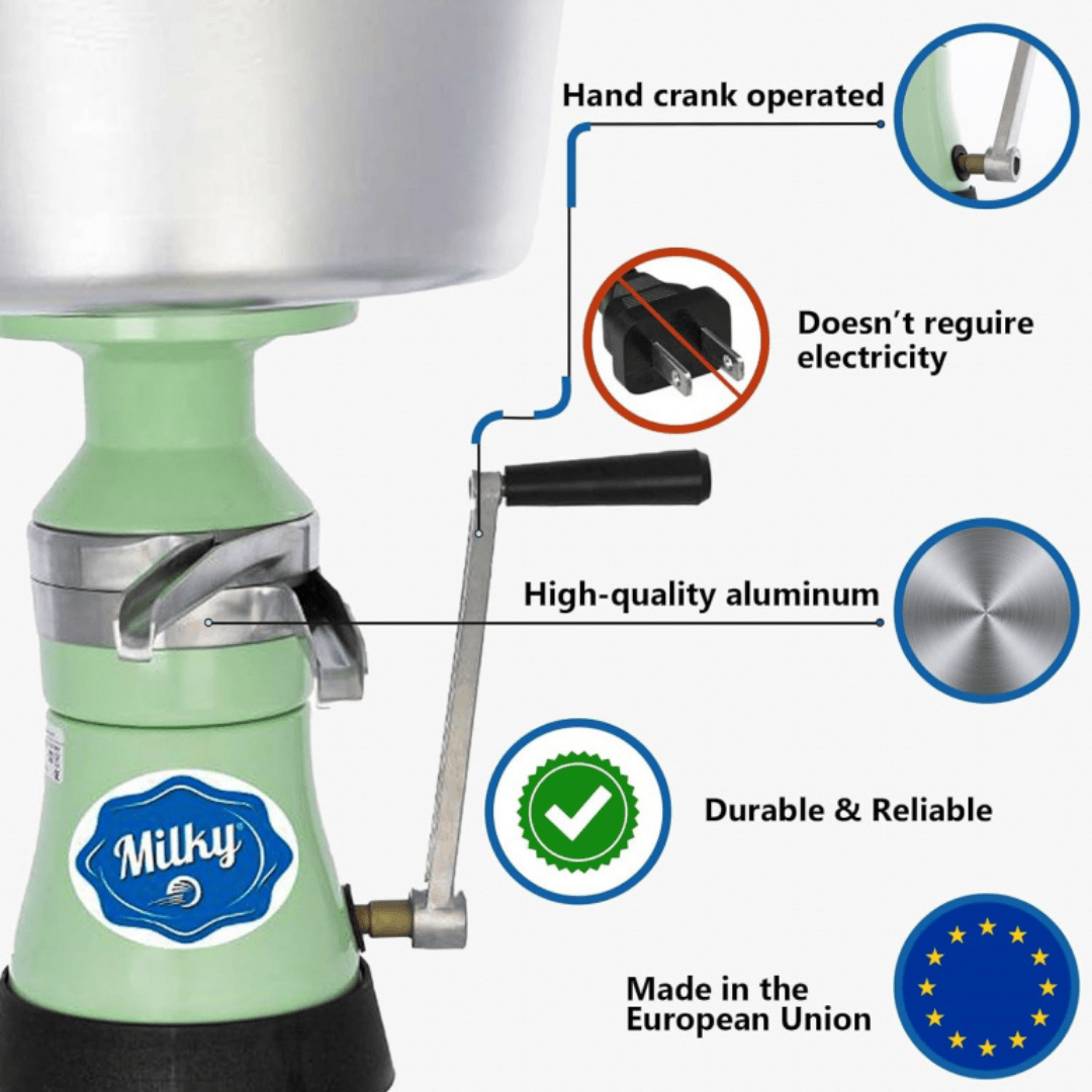 Milky Day Manual Cream Separator FJ 85 HAP features